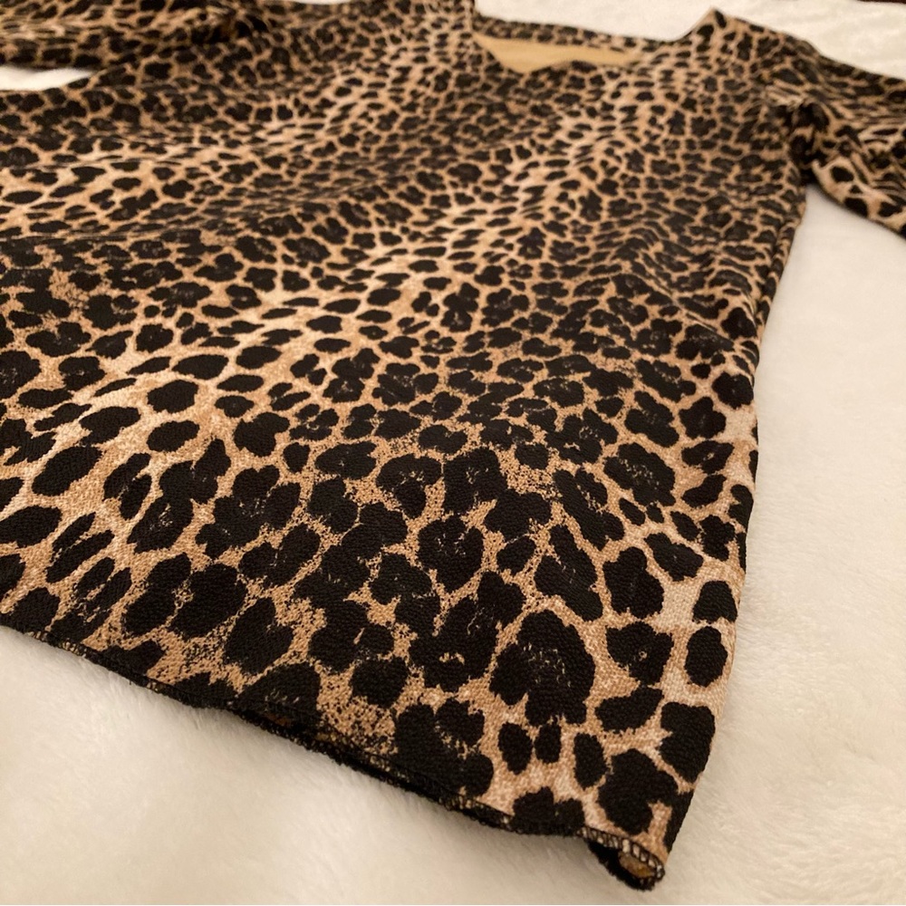 NEW Leopard Sheath Cocktail Dress Animal Print Sexy Formal Designer Resortwear - Picture 14 of 17